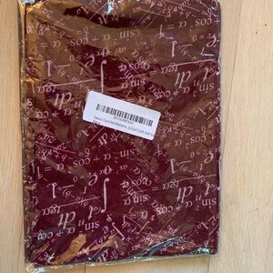 NWT Burgundy Mathematical Scarf